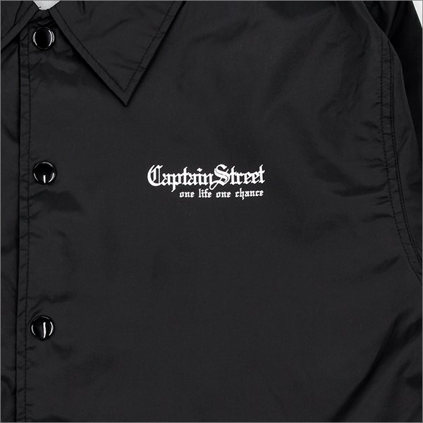 画像6: 【送料無料】CAPTAIN STREET Old English コーチJKT BLACK キャプテンストリート (6)