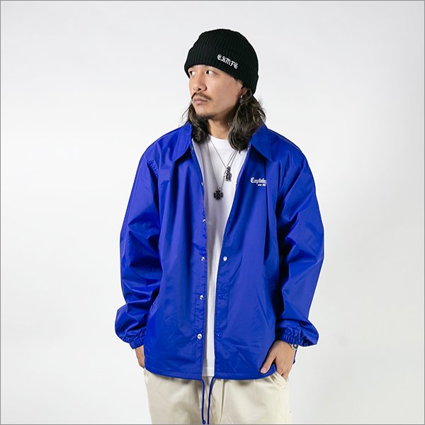 画像4: 【送料無料】CAPTAIN STREET Old English コーチJKT BLUE キャプテンストリート (4)
