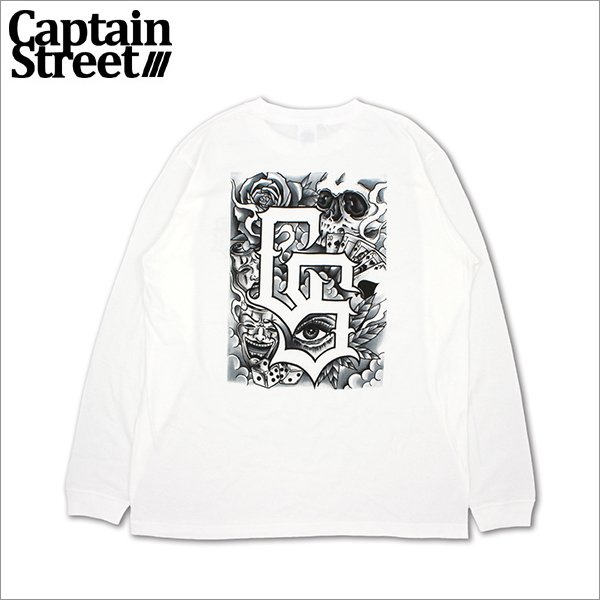 画像1: CAPTAIN STREET BaG L/S Tシャツ WHITE キャプテンストリート (1)