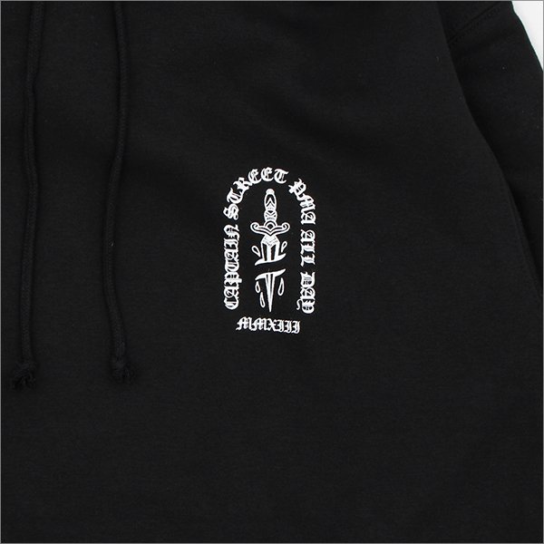 画像6: 【送料無料】CAPTAIN STREET Dagger P/Oパーカー BLACK キャプテンストリート (6)