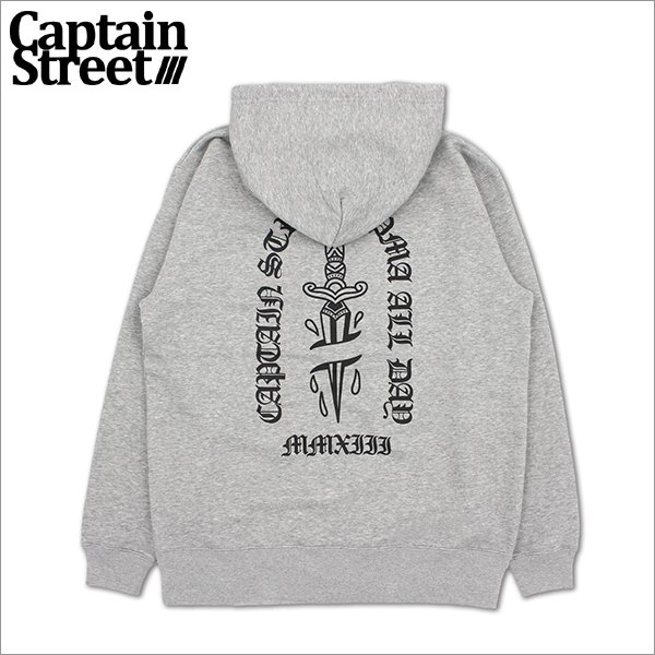 画像1: 【送料無料】CAPTAIN STREET Dagger P/Oパーカー GRAY キャプテンストリート (1)