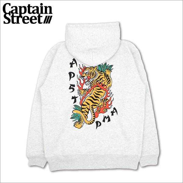 画像1: 【送料無料】CAPTAIN STREET JST P/Oパーカー ASH キャプテンストリート (1)