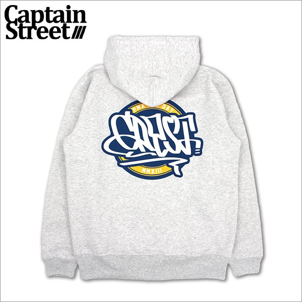 画像1: 【送料無料】CAPTAIN STREET Circle P/Oパーカー ASH キャプテンストリート (1)