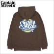 画像1: 【送料無料】CAPTAIN STREET Circle P/Oパーカー D.BROWN キャプテンストリート (1)