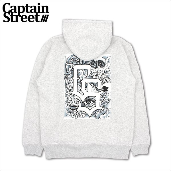 画像1: 【送料無料】CAPTAIN STREET BaG P/Oパーカー ASH キャプテンストリート (1)