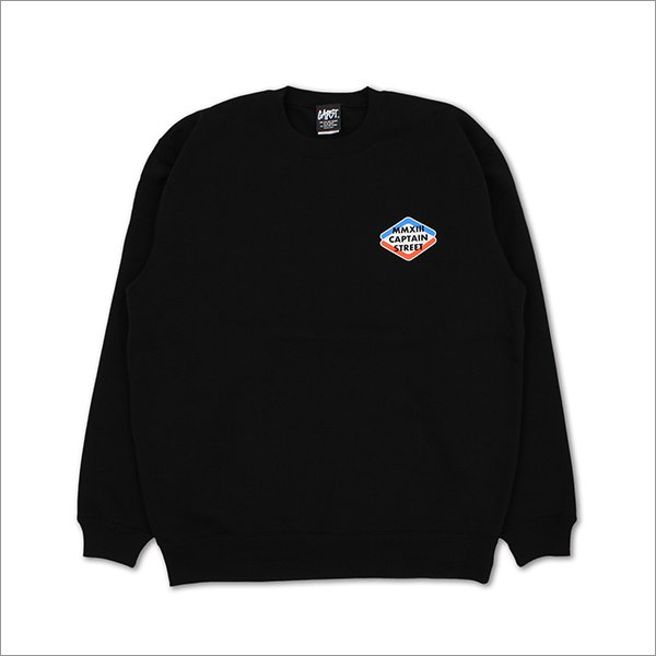 画像2: 【送料無料】CAPTAIN STREET Rhombus クルーネックスウェット BLACK キャプテンストリート (2)