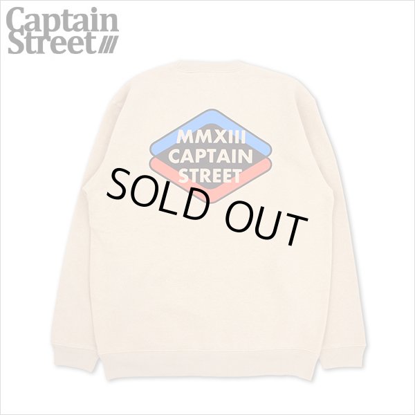 画像1: 【送料無料】CAPTAIN STREET Rhombus クルーネックスウェット SAND キャプテンストリート (1)