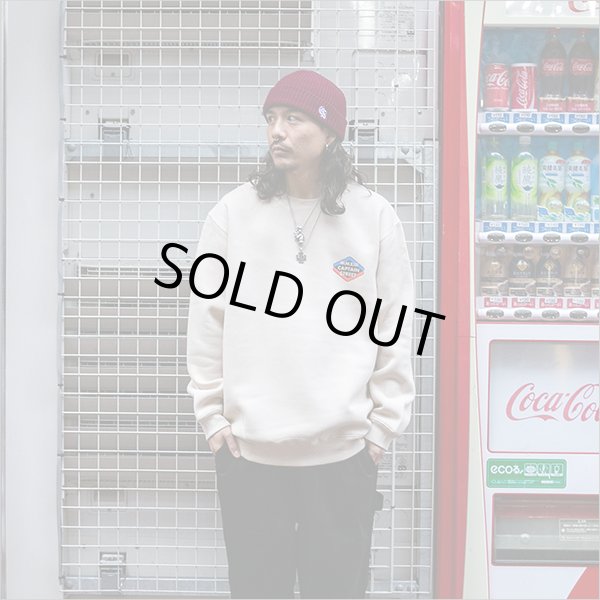 画像3: 【送料無料】CAPTAIN STREET Rhombus クルーネックスウェット SAND キャプテンストリート (3)