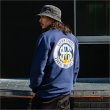 画像3: 【送料無料】CAPTAIN STREET Flame eighty クルーネックスウェット INDIGO キャプテンストリート (3)