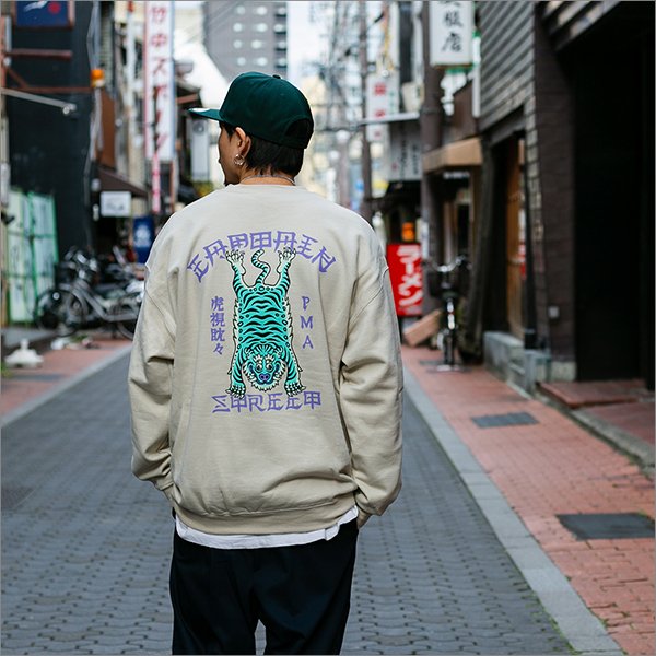 画像3: 【送料無料】CAPTAIN STREET Tiger クルーネックスウェット SAND キャプテンストリート (3)
