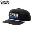 画像1: CAPTAIN STREET Dirt キャップ BLACK キャプテンストリート (1)