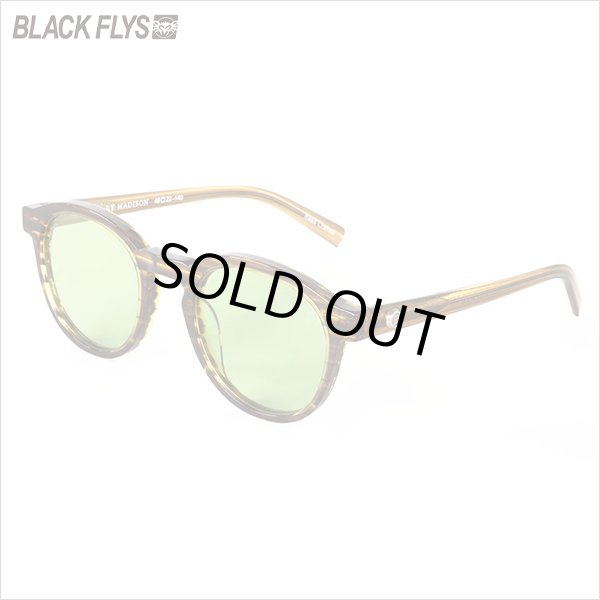 画像1: 【送料無料】BLACK FLYS ブラックフライズ FLY MADISON BROWN STRIPE/LIGHT GREEN (1)