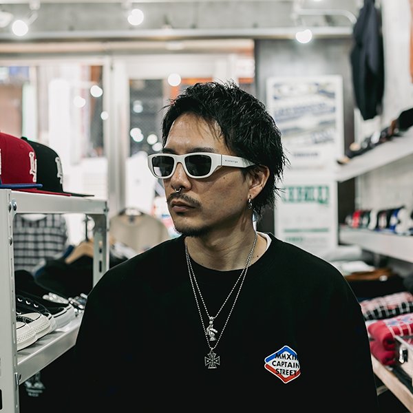 画像2: 【送料無料】BLACK FLYS ブラックフライズ FLY DUSTER WHITE-GUN/GREY (2)