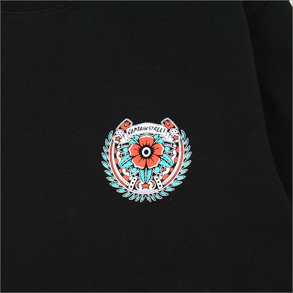 画像6: 【送料無料】CAPTAIN STREET Horse クルーネックスウェット BLACK キャプテンストリート (6)