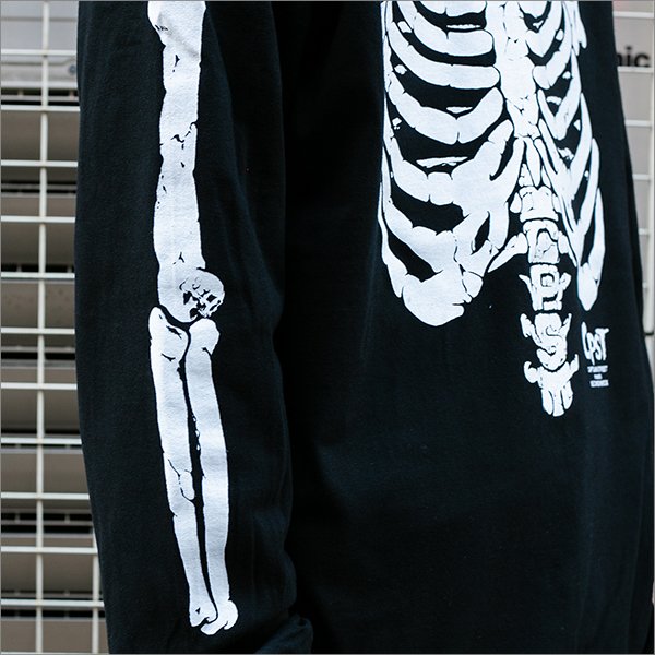 画像3: CAPTAIN STREET Bone L/S Tシャツ BLACK キャプテンストリート (3)