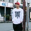 画像2: CAPTAIN STREET Bone L/S Tシャツ WHITE キャプテンストリート (2)