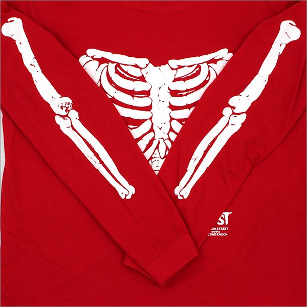 画像5: CAPTAIN STREET Bone L/S Tシャツ RED キャプテンストリート (5)