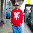 画像2: CAPTAIN STREET Bone L/S Tシャツ RED キャプテンストリート (2)