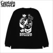 画像1: CAPTAIN STREET MAD L/S Tシャツ BLACK キャプテンストリート (1)
