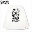 画像1: CAPTAIN STREET MAD L/S Tシャツ WHITE キャプテンストリート (1)