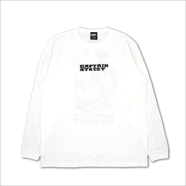 画像2: CAPTAIN STREET MAD L/S Tシャツ WHITE キャプテンストリート (2)