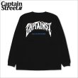 画像1: CAPTAIN STREET ags L/S Tシャツ BLACK キャプテンストリート (1)