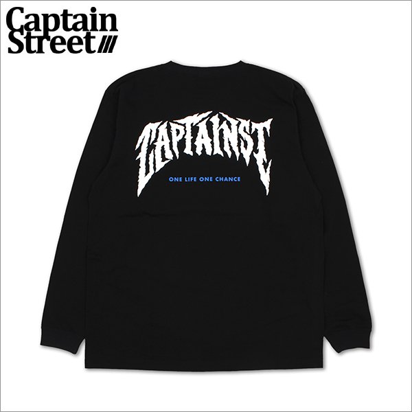 画像1: CAPTAIN STREET ags L/S Tシャツ BLACK キャプテンストリート (1)