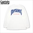 画像1: CAPTAIN STREET ags L/S Tシャツ WHITE キャプテンストリート (1)