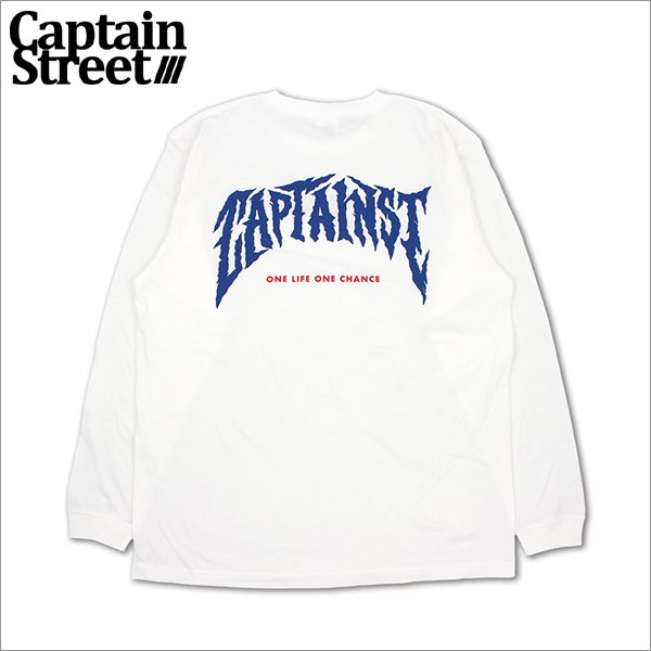 画像1: CAPTAIN STREET ags L/S Tシャツ WHITE キャプテンストリート (1)