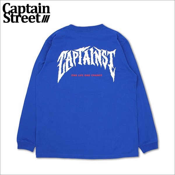 画像1: CAPTAIN STREET ags L/S Tシャツ BLUE キャプテンストリート (1)