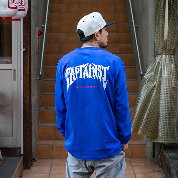 画像3: CAPTAIN STREET ags L/S Tシャツ BLUE キャプテンストリート (3)