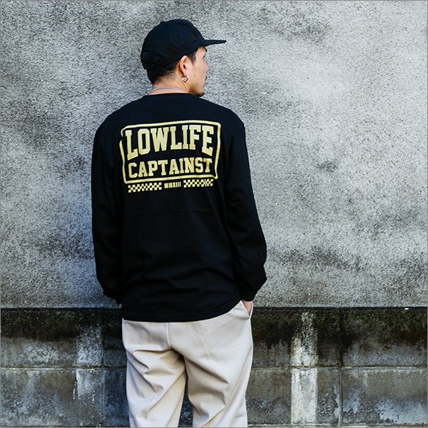 画像3: CAPTAIN STREET LOW LIFE L/S Tシャツ BLACK キャプテンストリート (3)