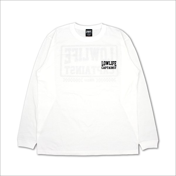 画像2: CAPTAIN STREET LOW LIFE L/S Tシャツ WHITE キャプテンストリート (2)