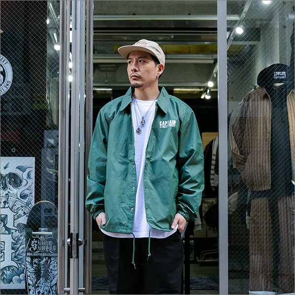 画像3: 【送料無料】CAPTAIN STREET Dirt コーチJKT GREEN キャプテンストリート (3)