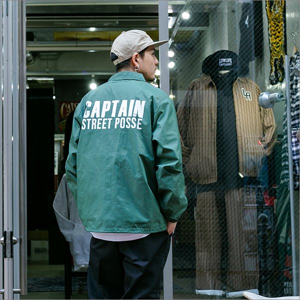 画像4: 【送料無料】CAPTAIN STREET Dirt コーチJKT GREEN キャプテンストリート (4)