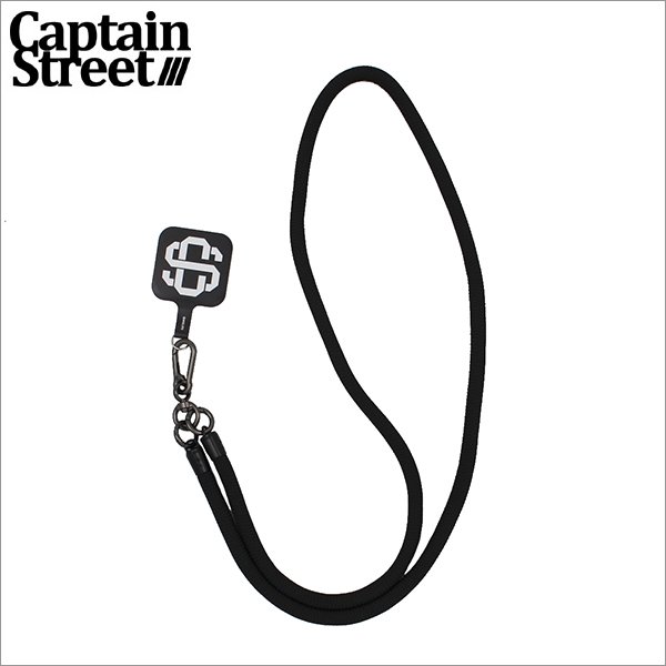 画像1: CAPTAIN STREET eighty スマホショルダーストラップ BLACK キャプテンストリート (1)