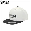 画像1: CAPTAIN STREET CRN Logo スナップバックキャップ BLACK/WHITE キャプテンストリート (1)