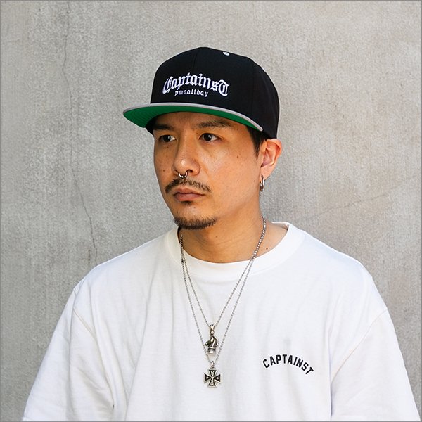 画像2: CAPTAIN STREET CRN Logo スナップバックキャップ GRAY/BLACK キャプテンストリート (2)