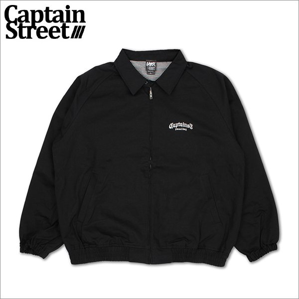 画像1: 【送料無料】CAPTAIN STREET CRN Logo JKT BLACK キャプテンストリート (1)