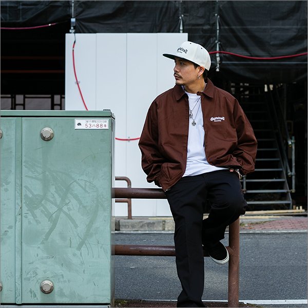 画像3: 【送料無料】CAPTAIN STREET CRN Logo JKT BROWN キャプテンストリート (3)