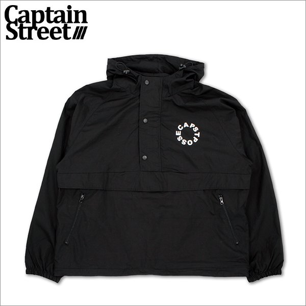画像1: 【送料無料】CAPTAIN STREET Circle Logo Anorak JKT BLACK キャプテンストリート (1)