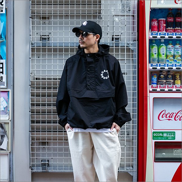 画像3: 【送料無料】CAPTAIN STREET Circle Logo Anorak JKT BLACK キャプテンストリート (3)