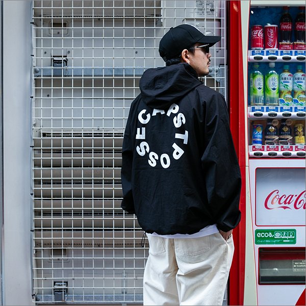 画像4: 【送料無料】CAPTAIN STREET Circle Logo Anorak JKT BLACK キャプテンストリート (4)
