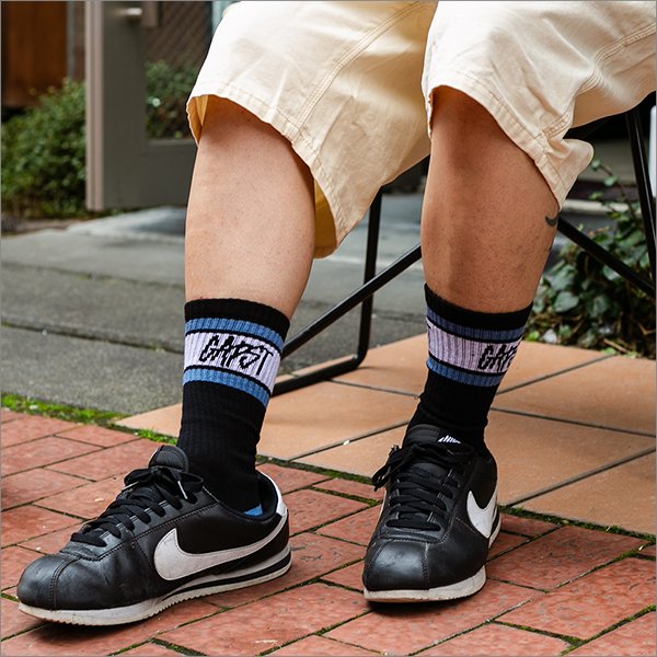 画像2: CAPTAIN STREET CAPST Logo SOCKS BLACK キャプテンストリート (2)