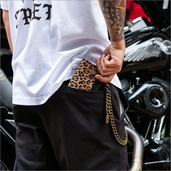画像3: CAPTAIN STREET トラッカーウォレット ショート LEOPARD キャプテンストリート (3)