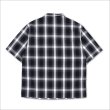 画像2: 【送料無料】CAPTAIN STREET CRN Logo S/Sチェックシャツ BLACK キャプテンストリート (2)
