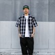 画像3: 【送料無料】CAPTAIN STREET CRN Logo S/Sチェックシャツ BLACK キャプテンストリート (3)