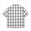 画像2: 【送料無料】CAPTAIN STREET CRN Logo S/Sチェックシャツ WHITE キャプテンストリート (2)