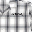画像4: 【送料無料】CAPTAIN STREET CRN Logo S/Sチェックシャツ WHITE キャプテンストリート (4)