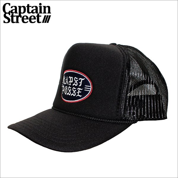 画像1: CAPTAIN STREET OLD POSSE メッシュキャップ BLACK キャプテンストリート (1)